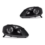 Farol Fox Crossfox Spacefox 2008 2009 2010 Duplo Negro Par