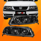 Farol Gol G3 99 00 01 02 03 04 05 Foco Duplo Mascara Negra