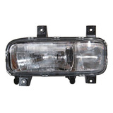 Farol H4 Esquerdo Lente Raiada Mb Atego 1315 1418 1518 1718
