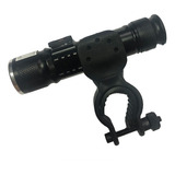 Farol Kit Lanterna Recarregável Via Usb Com Suporte Bike