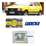 Farol Ld Uno Arteb Com Logo Fiat Na Lente 85 93 Original
