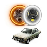 Farol Led Angel Eyes 60w Watts 7 Pol Chevrolet Chevette 79