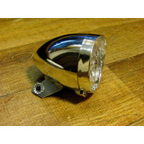Farol Led Bicicleta Retro Vintage Antiga Cromado Mod Dinamo