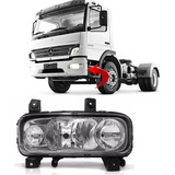 Farol Mercedes Atego 1728 2428 1725 2425 Lente Vidro Esquerd