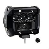 Farol Milha LED Auxiliar Mod LEDs 80W 6500K Foco Spot 9 5cm Com Botão Liga E Desliga Moto E Carro