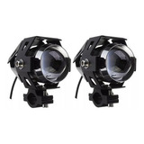 Farol Milha Luz Led Auxiliar Neblina Moto Tipo Xênon Par 2pç