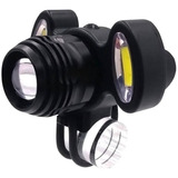 Farol Para Bicicleta 3 Focos Led T6 Com Zoom Lanterna Cabeça