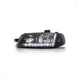 Farol Principal Lado Esquerdo Máscara Negra Com Led Drl A