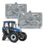 Farol Trator New Holland Tl 75e Tm Ts 3 Orelhas Fixação 2 Un
