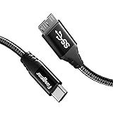 Fasgear Cabo Tipo C Para Micro B Conector De Metal Trançado De Nylon Tipo C 3 0 Para Cabo Micro B De 3 Pés Sincronização De Carga Rápida Compatível Com To Shiba Canvio Westgate Seagate Galaxy S5