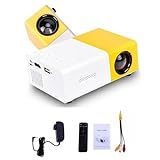 FastJoy Mini Projetor LED Full HD 1080p E 5000 Lumens LCD Com HDMI USB VGA E Controle Remoto