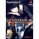 Fatal Frame 3 The Tormented Ps2 Mídia Física Original