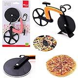 Fatiador Carretilha Cortador De Pizza De Inox Bicicleta COR VERMELHO