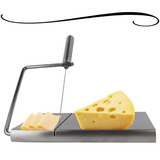 Fatiador Cortador Fio Aço Inox Multifuncional Queijo Manual