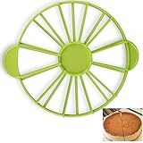 Fatiador Redondo De Fatias E Tortas- Divisor De Bolo- Cortador De Cheesecake- Marcador De Porção Dupla Face Para Fatias De 10-12- Funciona Com Sobremesas De Até 25 Cm De Diâmetro