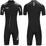 Fato De Mergulho Shorty Masculino 3mm Engrossar Terno De Mergulho Manga Curta Frontal Zip Neoprene Uma Peça Mergulho Submarino Pesca Submarina Surfe Natação Mergulho Térmico Fatos Molhados Mantenh