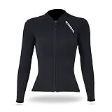 neoprene mergulho neoprene masculino feminino ziper frontal jaqueta mangas compridas roupa mergulho mergulho snorkel esportes natacao