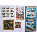Fauna 5 Blocos Mint 1986 2016 Tailandia Liberia Guiana Nige
