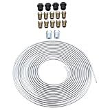 FAVOMOTO 1 Conjunto Mangueira Do Freio Substituição Do Tubo De Freio Linha De Freio Bobina De Freio Do Veículo Tubo De Freio Não Magnético Bobina De Tubo De Freio Aço Conector Elasticidade