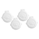 FAVOMOTO 4 Pcs Trava De Segurança Removedor Bebe Eletrica Protetor Para Tomadas The Key Baby Fechaduras A Tranca Carro Máscara De Segurança Chave Tampa De Proteção Bebê Botão Abdômen Branco