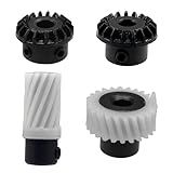 Fbshicung Conjunto De Engrenagens De Eixo De Engrenagem De Plástico Com 4 Peças- Kit De Engrenagens Para Máquina De Costura- Conjunto De Engrenagens De Engate