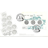 Fdc 295 Com Cbc E Bloco 57 Brasiliana Olho De Boi 140 Anos
