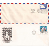 Fdc Com Cbc De 1 Dia Nações Unidas 1959 E 1969 2 Unid