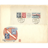 Fdc Com Cbc E Bloco 2 Nova Caledônia 100 Anos Do Selo Postal
