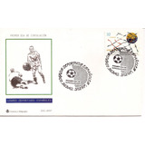 Fdc Com Cbc Futebol Bola Na Rede Gol Belo Espanha 1997