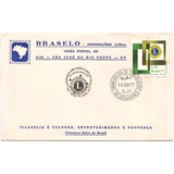 Fdc Com Cbc Selo 978 Homenagem Lions Clubes Do Brasil 1977
