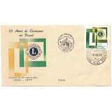 Fdc Com Cbc Selo 978 Lions 25 Anos De Leonismo No Brasil