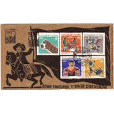 Fdc Com Cbc Série Selo 744 748 Folclore Nacional 1972