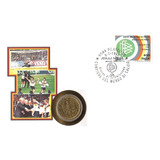 Fdc Com Moeda 1 Mark Alemanha Copa Futebol Italia 1990
