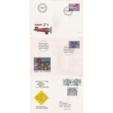 Fdc Em Lote Suiça Swissair Terra Dos Homens Correio Drive in