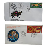 Fdc Selos Calendário Chinês Ano Da Serpente E Do Boi 2001 09