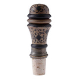 Fechador De Garrafa Tampa Vinho Rolha Decorativa Artesanal Cor Preto