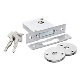 Fechadura Auxiliar Tetra Quadrupla Inox 2 Chaves