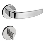 Fechadura Banheiro Pado Vic Roseta Redonda Cromada 40mm
