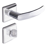 Fechadura Banheiro Quadrada Premium Aliança Cor 2800 81