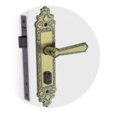 Fechadura Colonial Veneza 40mm Soprano Porta Madeira Externa Cor Dourado