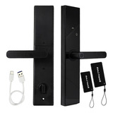 Fechadura Digital Eletrônica Smart Biometria Card Senha 36cm
