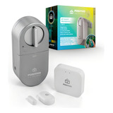 Fechadura Digital Inteligente Positivo Kit Smart Fechadura Wi fi Com Smart Hub E Sensor De Abertura 11171818 Prata