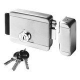 Fechadura Eletrica Portão Soprano Inox 12v Chave Multiponto
