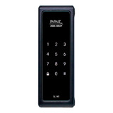 Fechadura Eletrônica Papaiz Sobrepor Preta Sl140 Senha Painel Touch