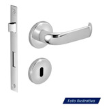 Fechadura Imab Porta Interna Broca 55mm Duna 3 Cromado Cor Prateado