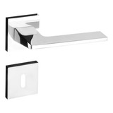 Fechadura Interna Pado Sara Roseta Quadrada Cromada 55mm Cor Cromado