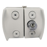 Fechadura Mini Para Janela De Vidro Temperado 3532m 3536m Cor Branco