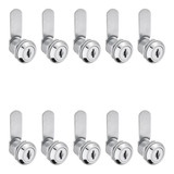 Fechadura P Gavetas E Armarios De Aco 20mm Kit 100 Peças