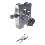 Fechadura P Porta De Bater Cromada Cilindro Redondo Piller Cor Cromado