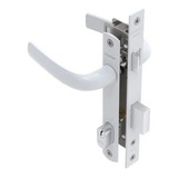 Fechadura Papaiz Udinese 323 P perfil Alum Branco L25 30 32